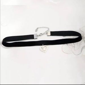 3D bunny Rabbit pendant w/ Black velvet choker